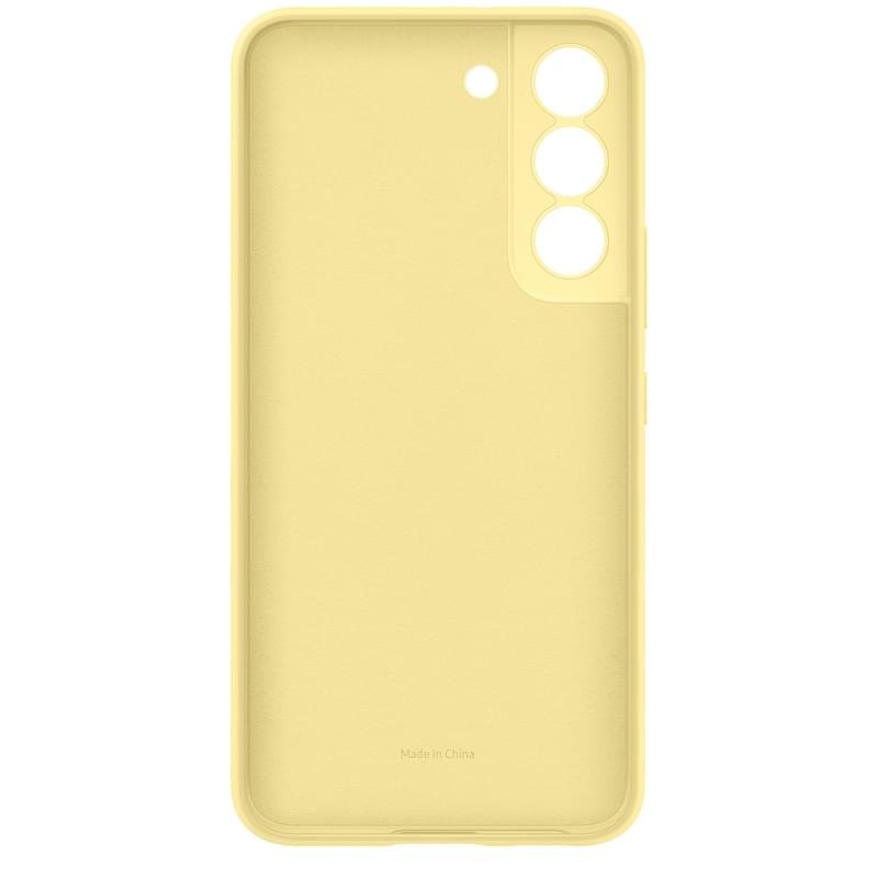 Чехол для Samsung Galaxy S22 Silicone Cover, Butter Yellow (EF-PS901TYEGRU) - фото #1