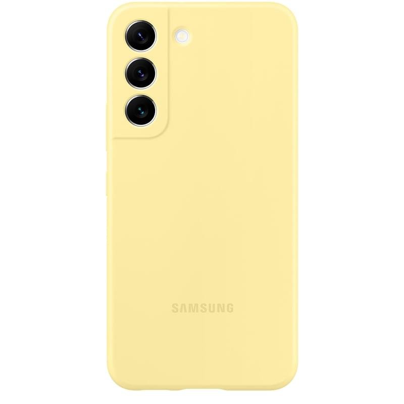 Чехол для Samsung Galaxy S22 Silicone Cover, Butter Yellow (EF-PS901TYEGRU) - фото #2