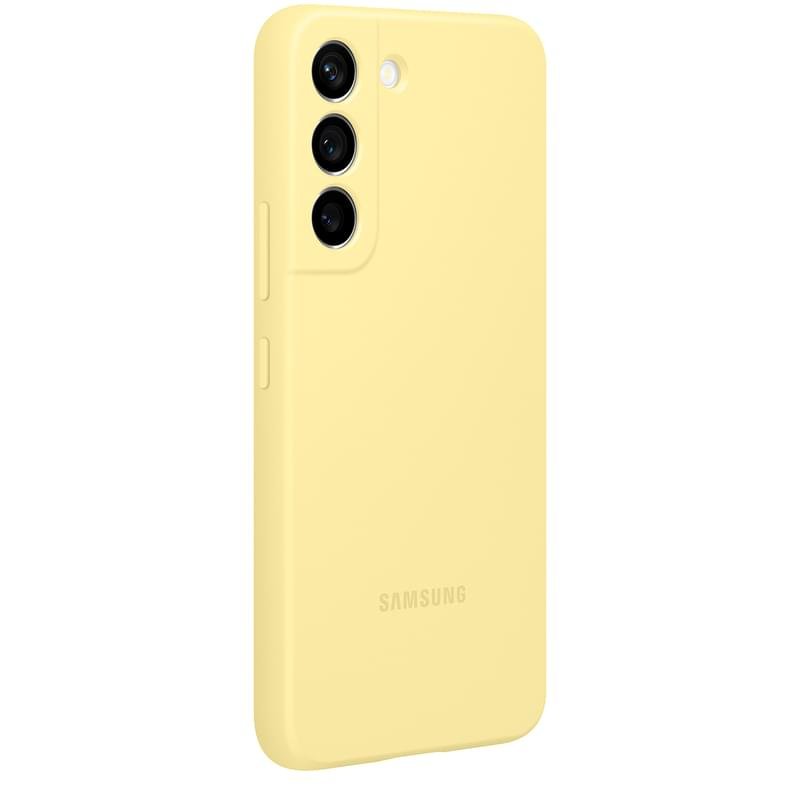 Чехол для Samsung Galaxy S22 Silicone Cover, Butter Yellow (EF-PS901TYEGRU) - фото #4