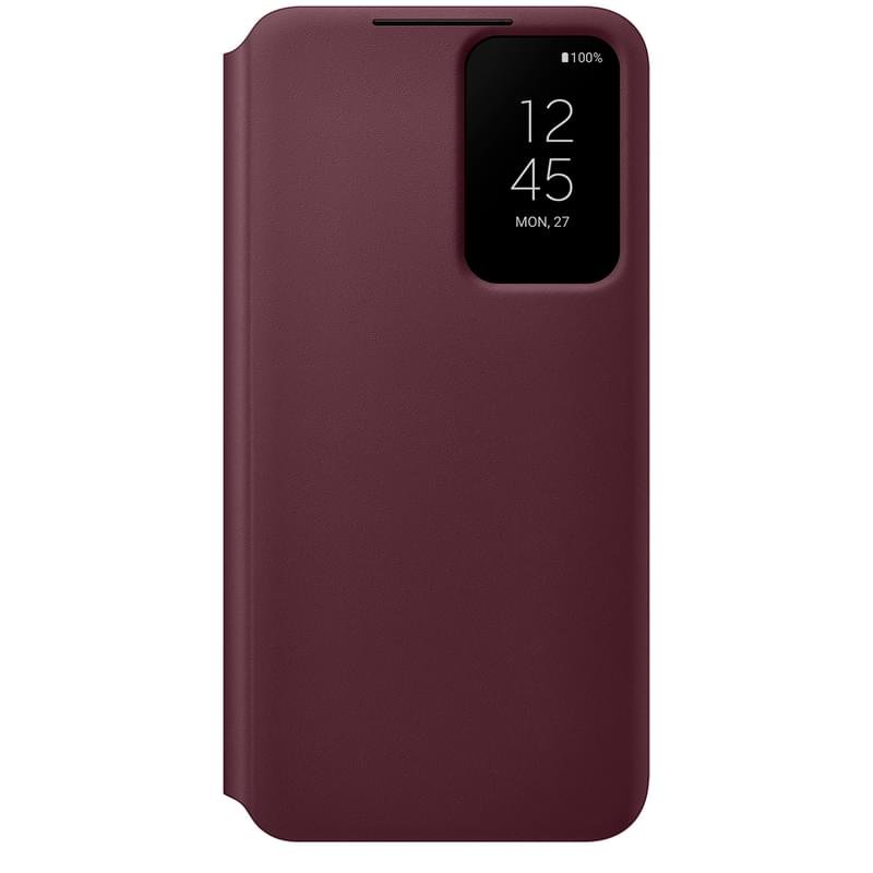 Чехол для Samsung Galaxy S22 Smart Clear View Cover, Burgundy (EF-ZS901CEEGRU) - фото #0