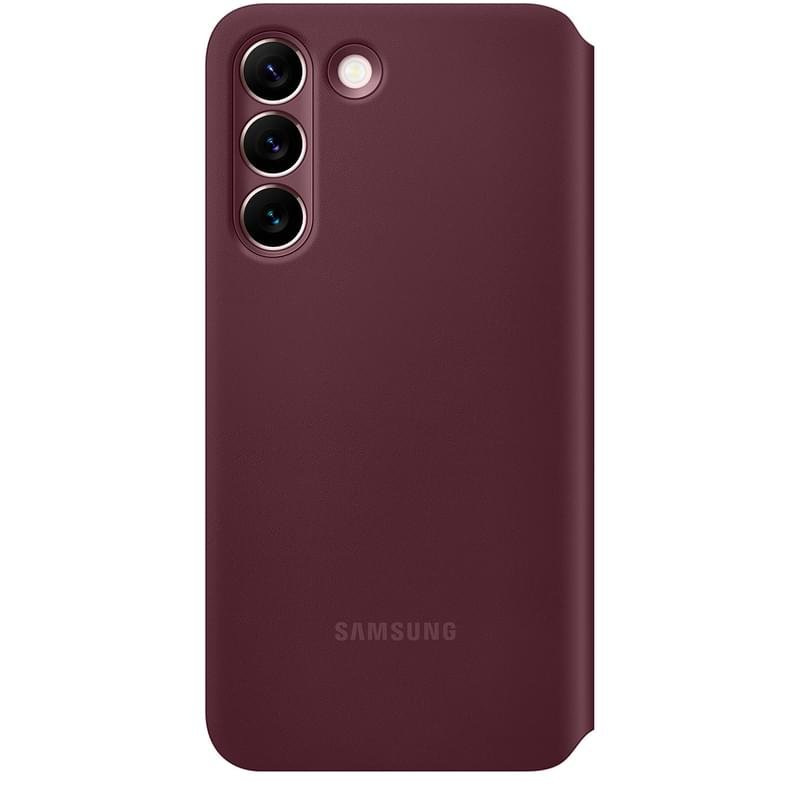 Чехол для Samsung Galaxy S22 Smart Clear View Cover, Burgundy (EF-ZS901CEEGRU) - фото #1