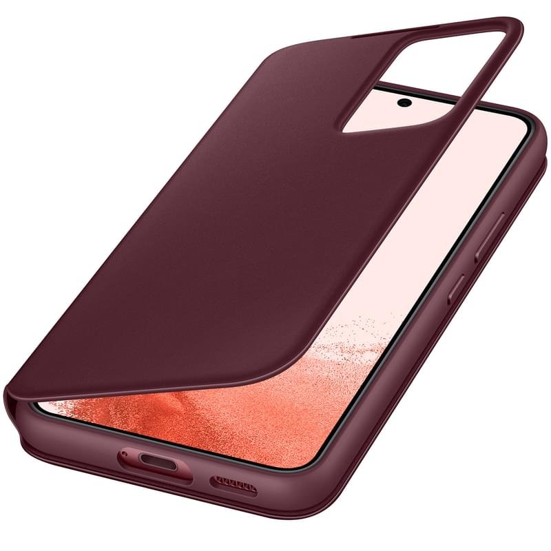 Чехол для Samsung Galaxy S22 Smart Clear View Cover, Burgundy (EF-ZS901CEEGRU) - фото #3