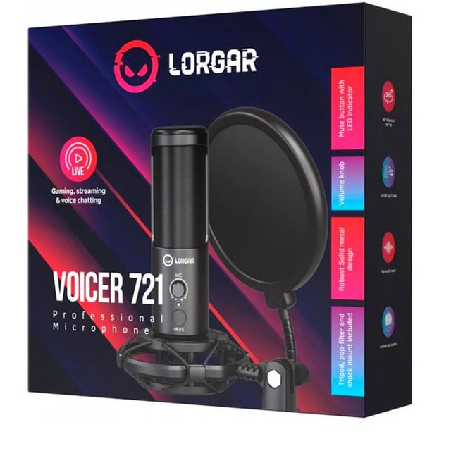 Lorgar 721 USB-C Ойын микрофоны (LRG-CMT721) - фото #5