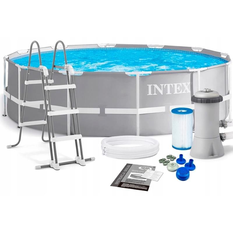 Каркасный бассейн INTEX, 366 х 99 см, 8592 л, с фильтр-насосом (26716NP) - фото #1