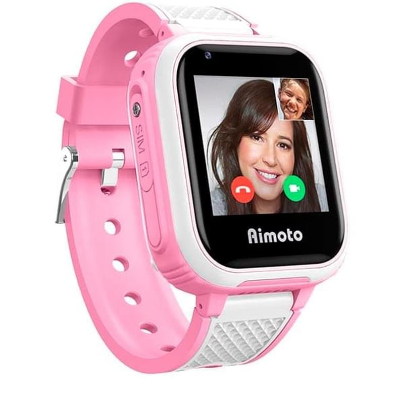 Aimoto Pro Indigo 4G GPS трекері бар балаларға арналған смарт-сағаты, Pink (9500103) - фото #2