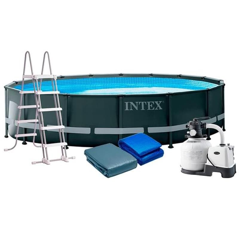Каркасный бассейн INTEX 549 х 132 см, 26423 л, с фильтр-насосом (26330NP) - фото #1