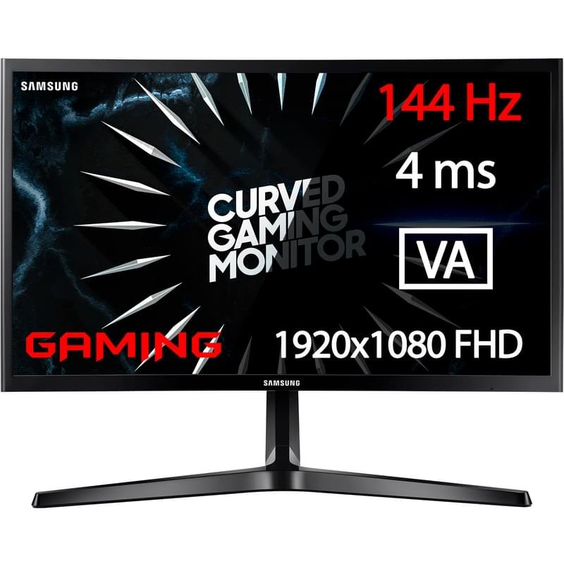 Монитор Игровой 24" Samsung LC24RG50FZIXCI 1920x1080 16:9 VA 144ГЦ (2HDMI+DP) Curved Black - фото #0