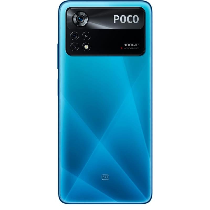 Смартфон Poco X4 Pro 128GB Laser Blue - фото #2