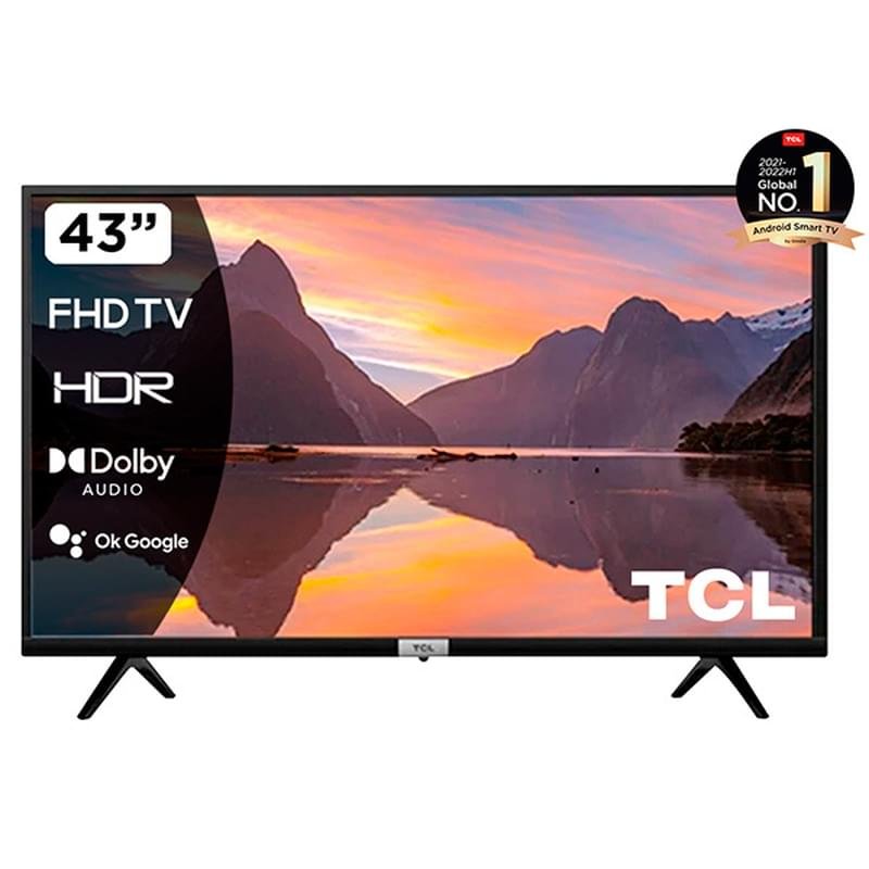 TCL 43" 43S5200 LED FHD Android теледидары Black - фото #0