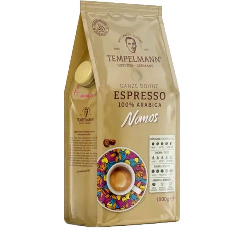 Кофе Tempelmann Nomos Espresso, зерно 1кг, 8209 - фото #0