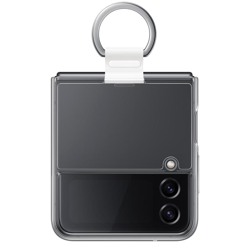 Чехол для Samsung Galaxy Z FLip4 Clear Cover with Ring, Transparency (EF-OF721CTEGRU) - фото #0