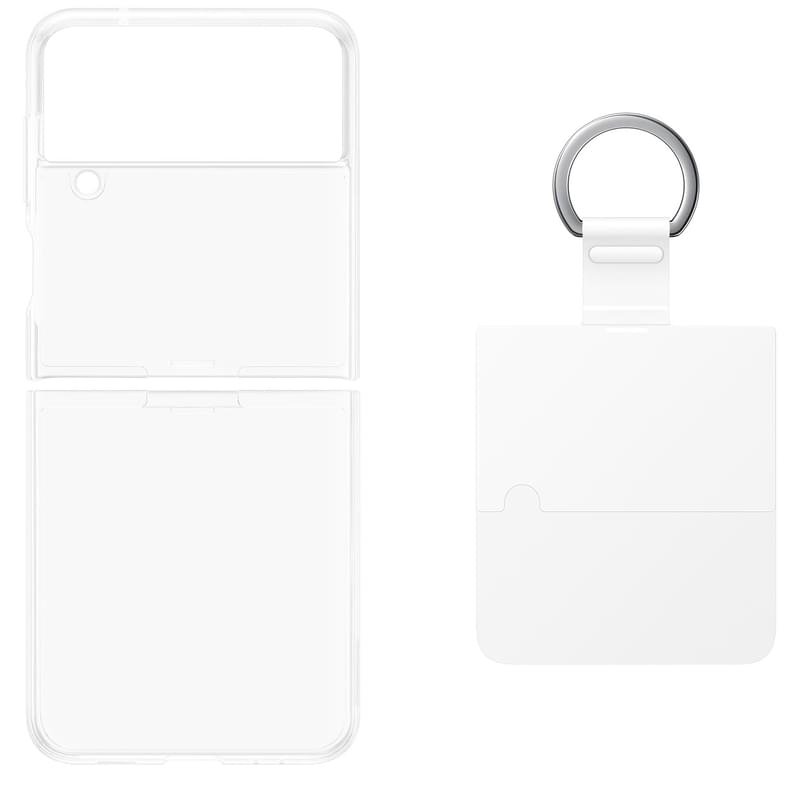 Чехол для Samsung Galaxy Z FLip4 Clear Cover with Ring, Transparency (EF-OF721CTEGRU) - фото #1