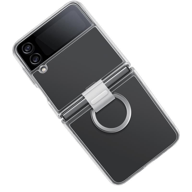 Чехол для Samsung Galaxy Z FLip4 Clear Cover with Ring, Transparency (EF-OF721CTEGRU) - фото #2