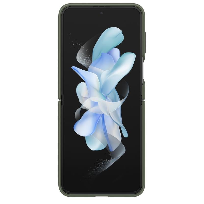 Чехол для Samsung Galaxy Z FLip4 Silicone Cover with Ring, Khaki (EF-PF721TGEGRU) - фото #2