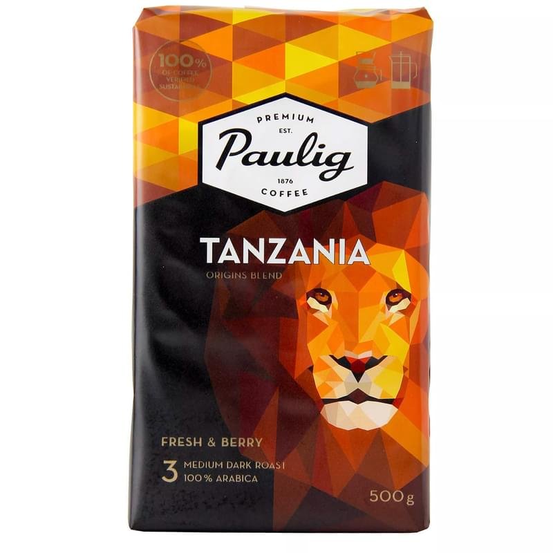 Кофе Paulig Tanzania, молотый 500 г, 8277 - фото #0