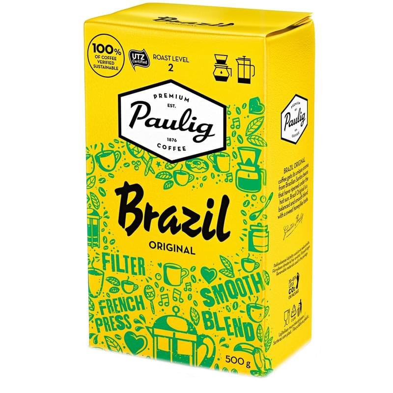 Кофе Paulig Brazil, молотый 500 г, 8279 - фото #0