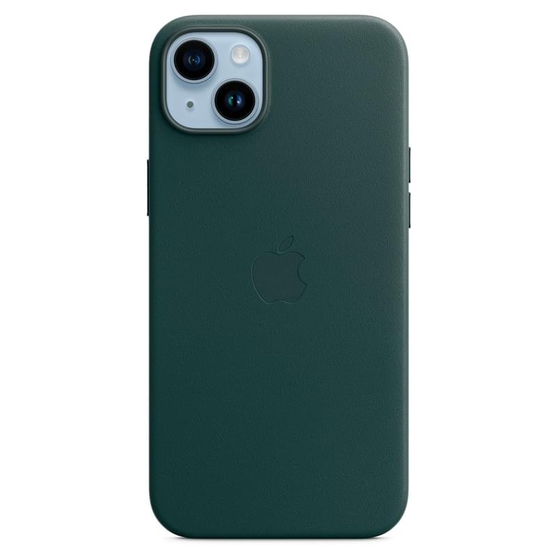 Чехол для iPhone 14 Plus, Leather Case with MagSafe, Forest Green (MPPA3ZM/A) - фото #0