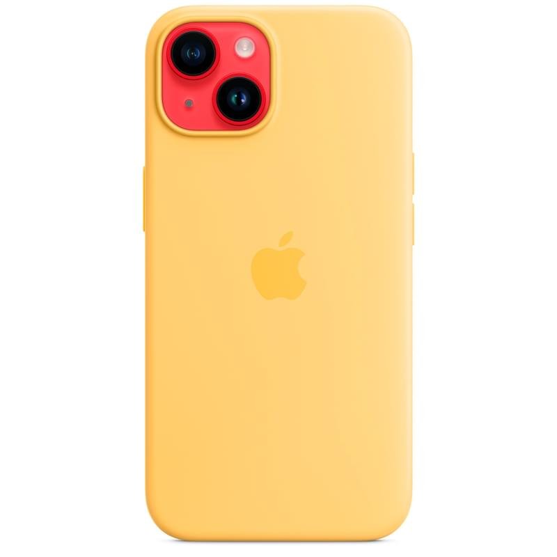 Чехол для iPhone 14, Silicone Case with MagSafe, Sunglow (MPT23ZM/A) - фото #4