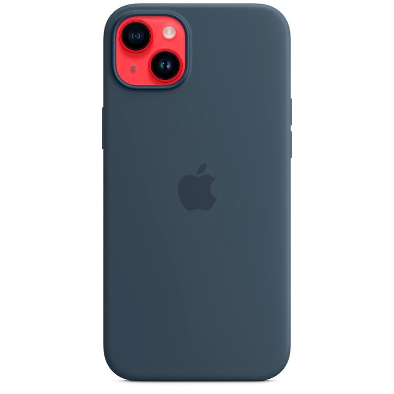 Чехол для iPhone 14 Plus, Silicone Case with MagSafe, Storm Blue (MPT53ZM/A) - фото #4