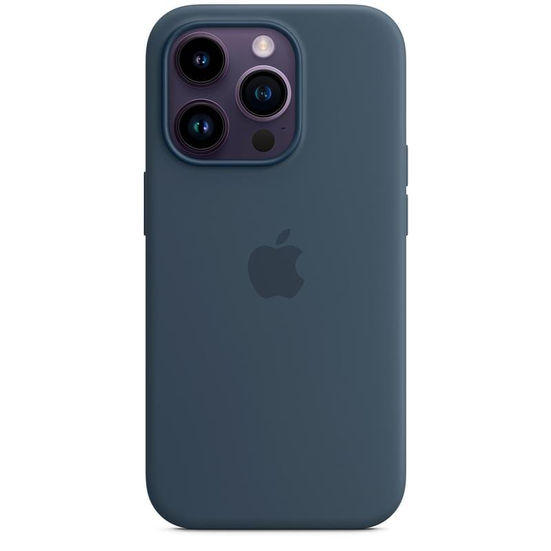Чехол для iPhone 14 Pro, Silicone Case with MagSafe, Storm Blue (MPTF3ZM/A) - фото #5