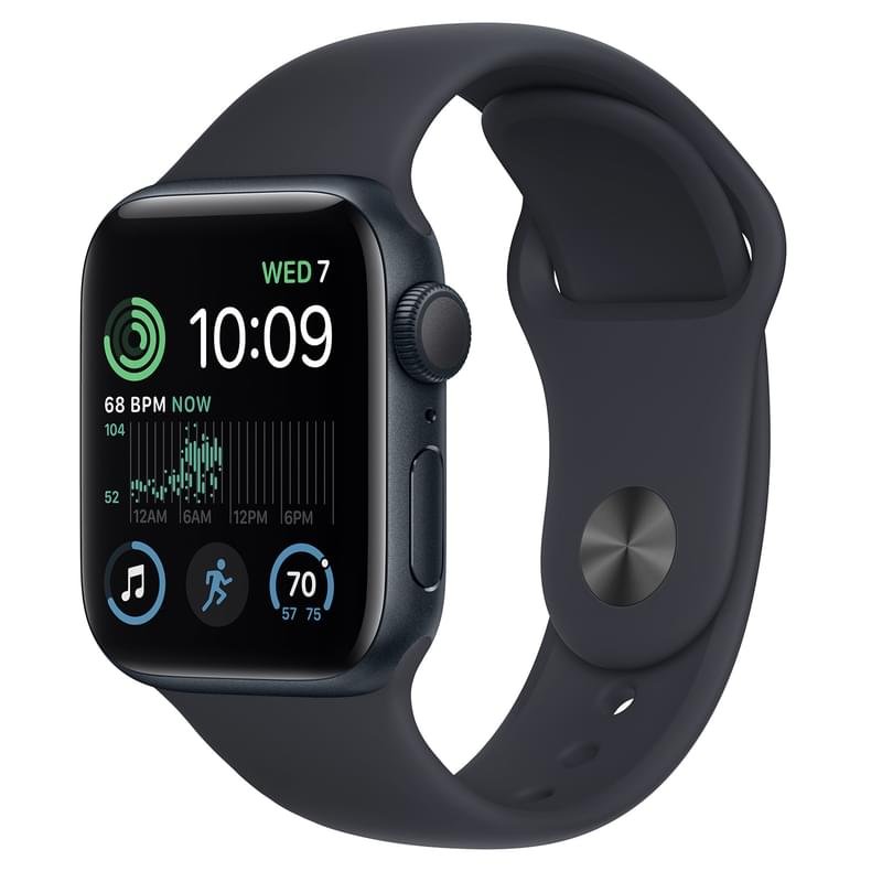 Смарт часы Apple Watch SE 2022, 40mm Midnight Aluminium Case with Midnight Sport Band (MNJT3GK/A) - фото #0