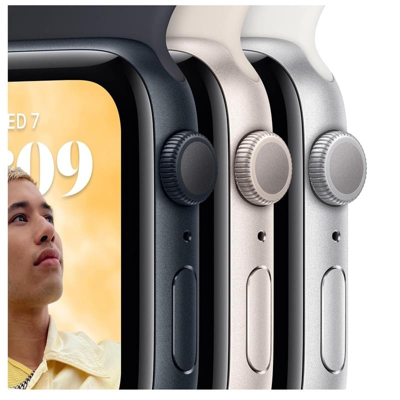 Смарт часы Apple Watch SE 2022, 40mm Midnight Aluminium Case with Midnight Sport Band (MNJT3GK/A) - фото #2