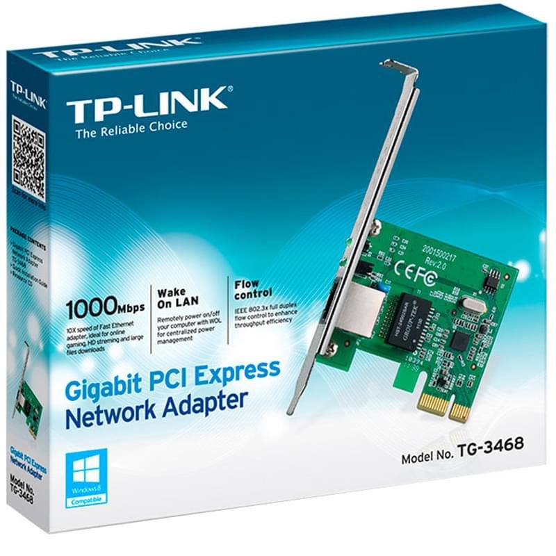 Сетевая Карта TP-Link, TG-3468, 10/100/1000, PCI - фото #1