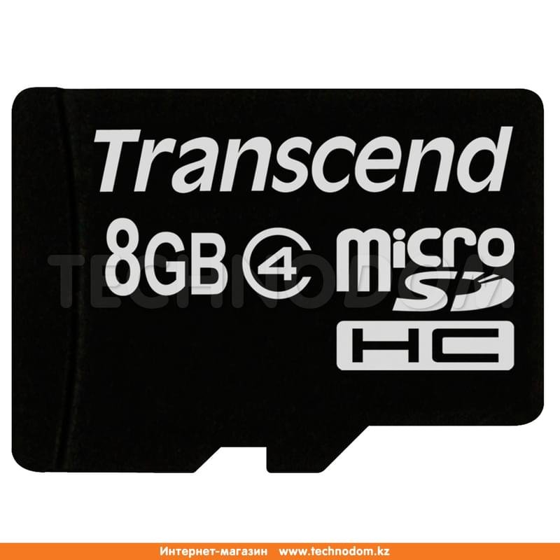 Карта памяти MicroSD 8GB Transcend Class 4 (TS8GUSDC4) - фото #0