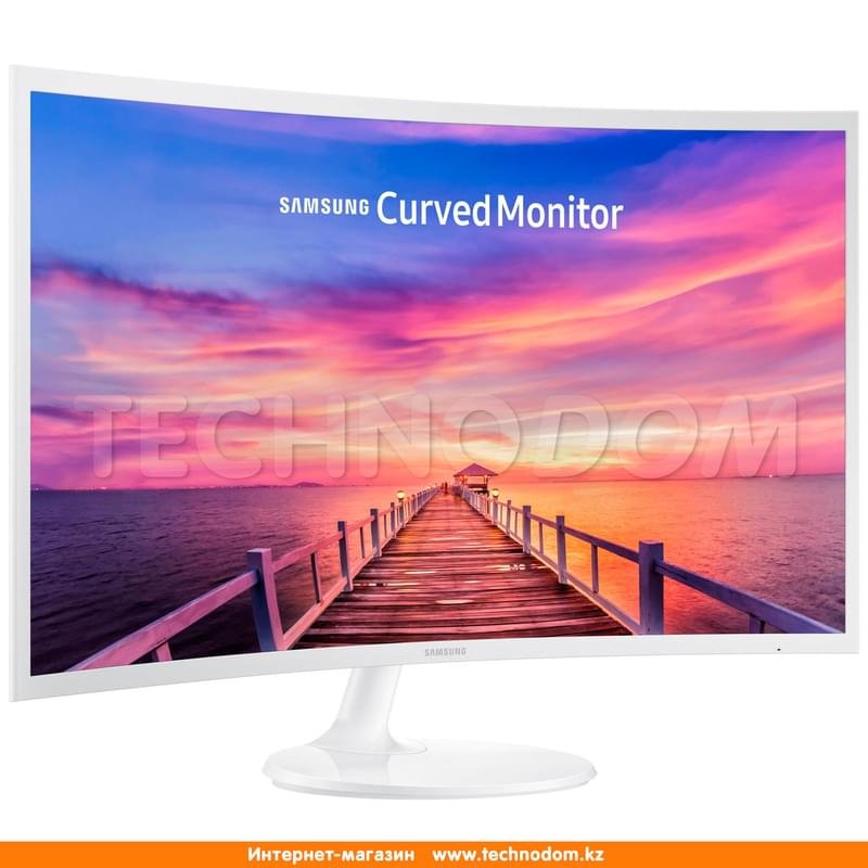 Монитор 32" Samsung LC32F391FWIX 1920х1080 16:9 VA 60ГЦ (HDMI+VGA) Curved White - фото #2