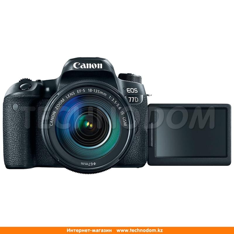 Зеркальный фотоаппарат Canon EOS 77D EF-S 18-135 IS USM - фото #1