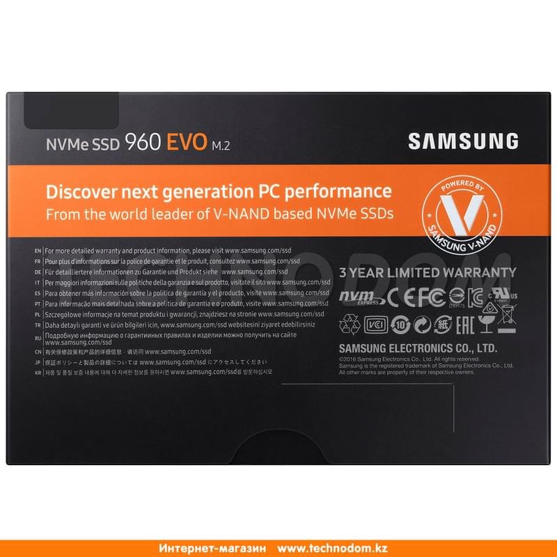 Внутренний SSD M.2 2280 1TB Samsung 960 EVO PCIe 3.0 x4 NVMe TLC (MZ-V6E1T0BW) - фото #9