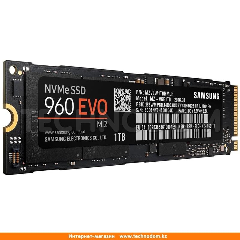 Внутренний SSD M.2 2280 1TB Samsung 960 EVO PCIe 3.0 x4 NVMe TLC (MZ-V6E1T0BW) - фото #3