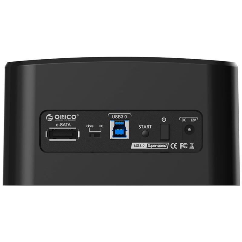 Док-станция для жесткого диска ORICO 2.5 и 3,5 USB3.0 и eSATA (ORICO 8628SUS3-C-V1-EU-BK) - фото #1