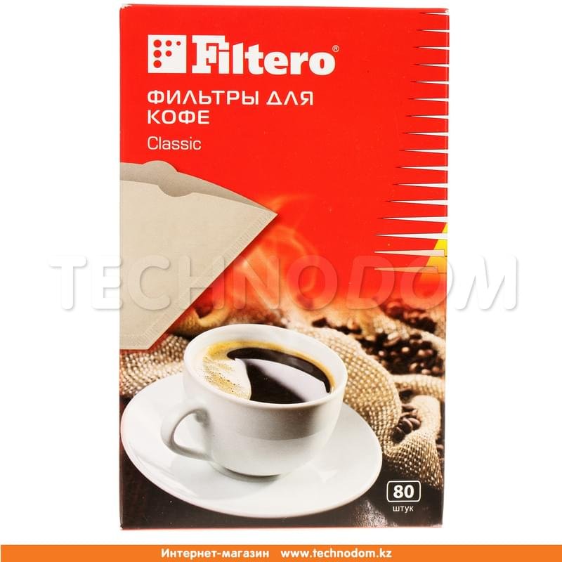 Filtero Фильтры для кофе, №4/80, коричневые - фото #0