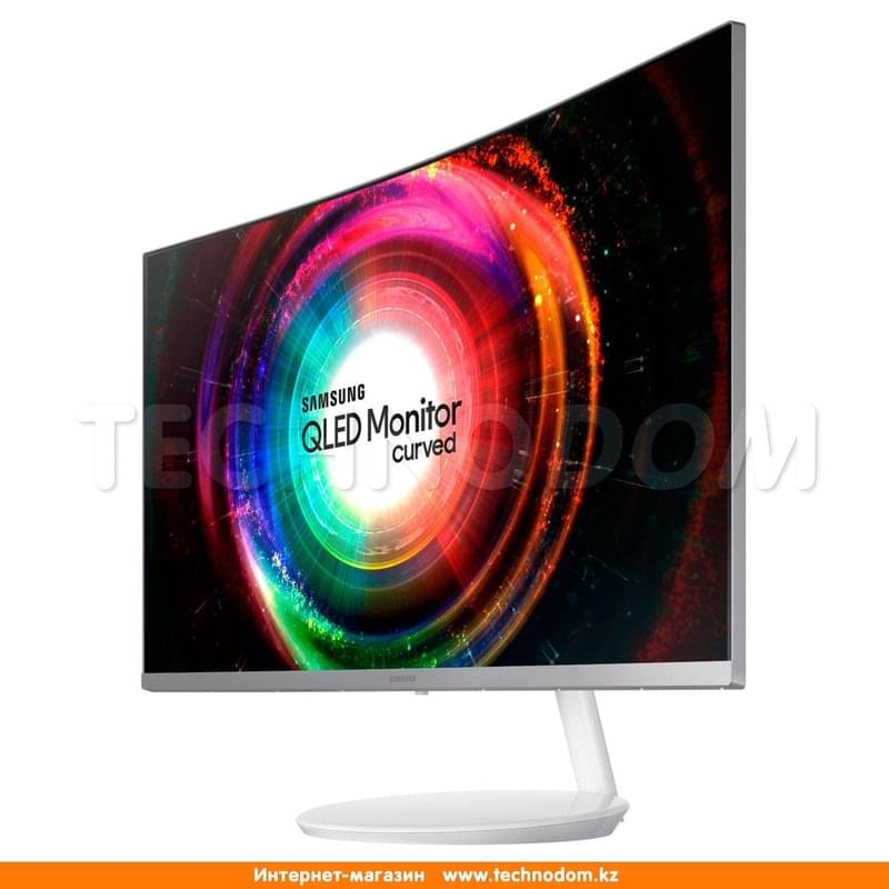 Монитор Профессиональный 31.5" Samsung LC32H711QEIXCI 2560х1440 16:9 VA 60ГЦ (HDMI+MiniDp) Curved Silver - фото #4