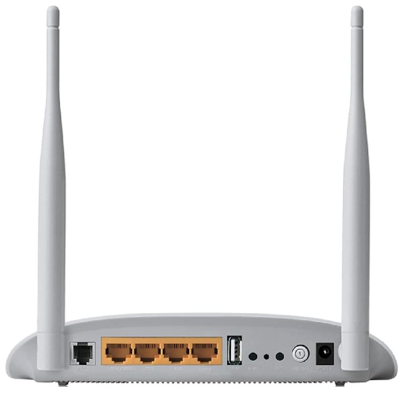 Беспроводной ADSL Модем, TP-Link TD-W8968, 4 порта + Wi-Fi, 1 порт USB, 300 Mbps (TD-W8968) - фото #3