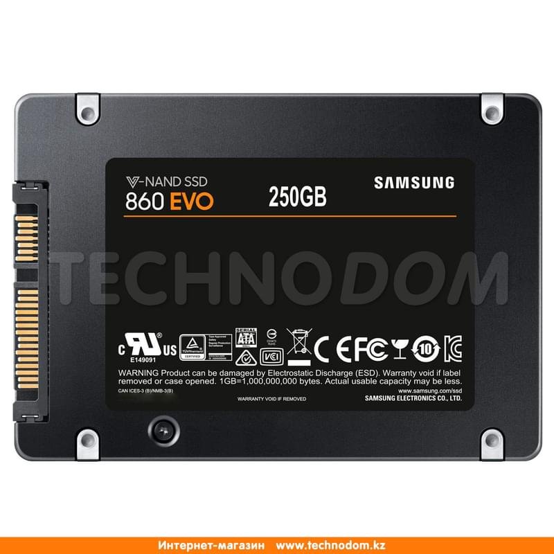 Внутренний SSD 2.5" 7мм 250GB 860 Samsung EVO SATA-III (MZ-76E250BW) - фото #4