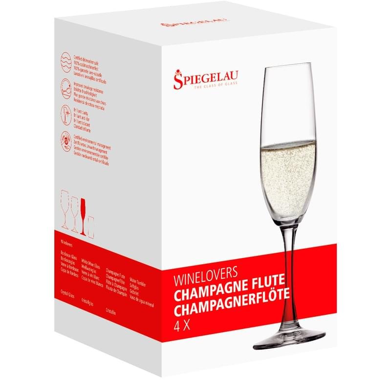 Бокал для шампанского 190мл 4шт WINELOVERS Spiegelau 4090187 - фото #2