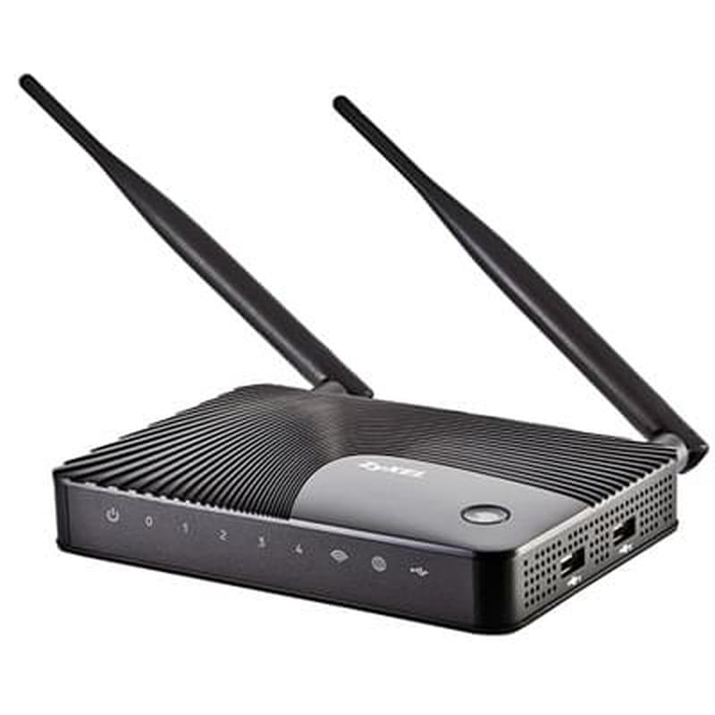 Беспроводной Интернет-Центр, ZyXEL Keenetic GIGA II, 4 порта + Wi-Fi, 3G/4G, 2 порта USB, 300 Mbps - фото #0