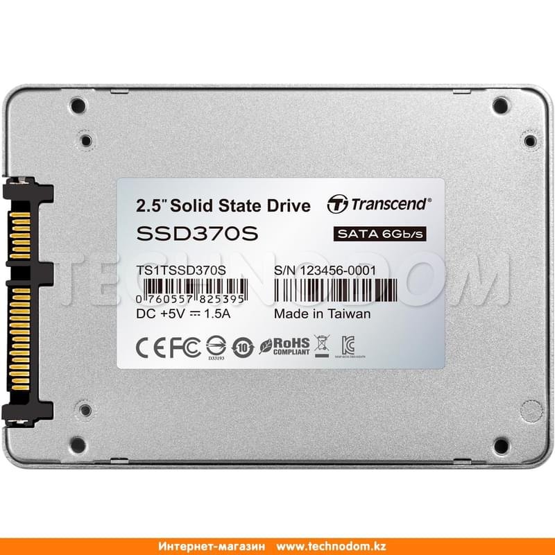 Внутренний SSD 2.5" 7мм 1TB Transcend SSD370S, SATA-III MLC (TS1TSSD370S) - фото #2