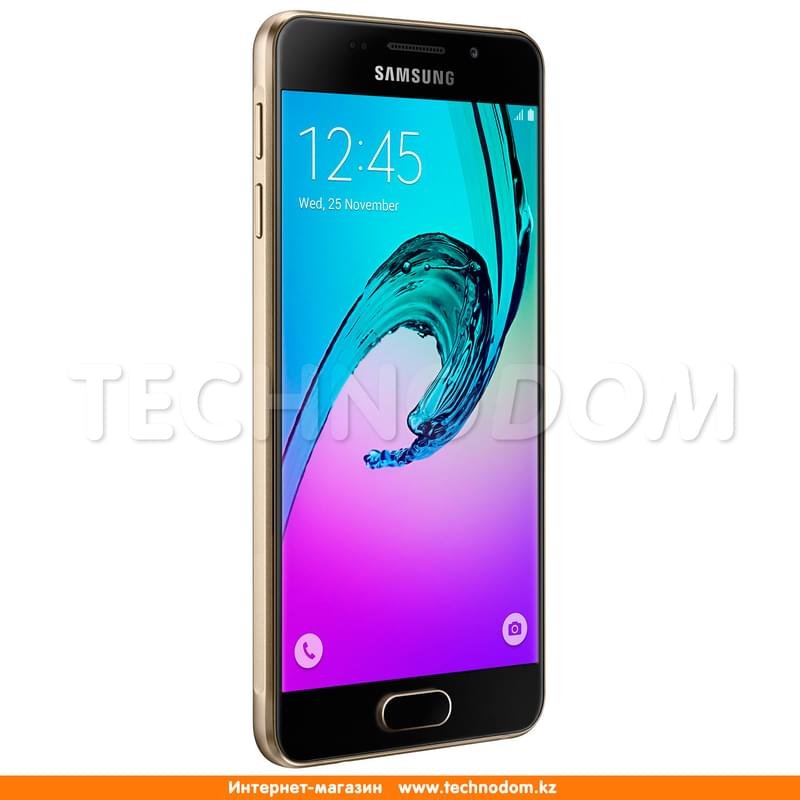 Смартфон Samsung Galaxy A3 2016 16GB Gold - фото #3