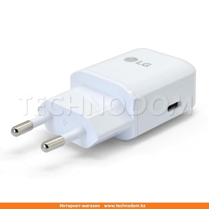 Сетевое зарядное устр-во 1*USB, 3A + каб. Type-C, LG, Белый (TAU-310.AGEUWH) - фото #0