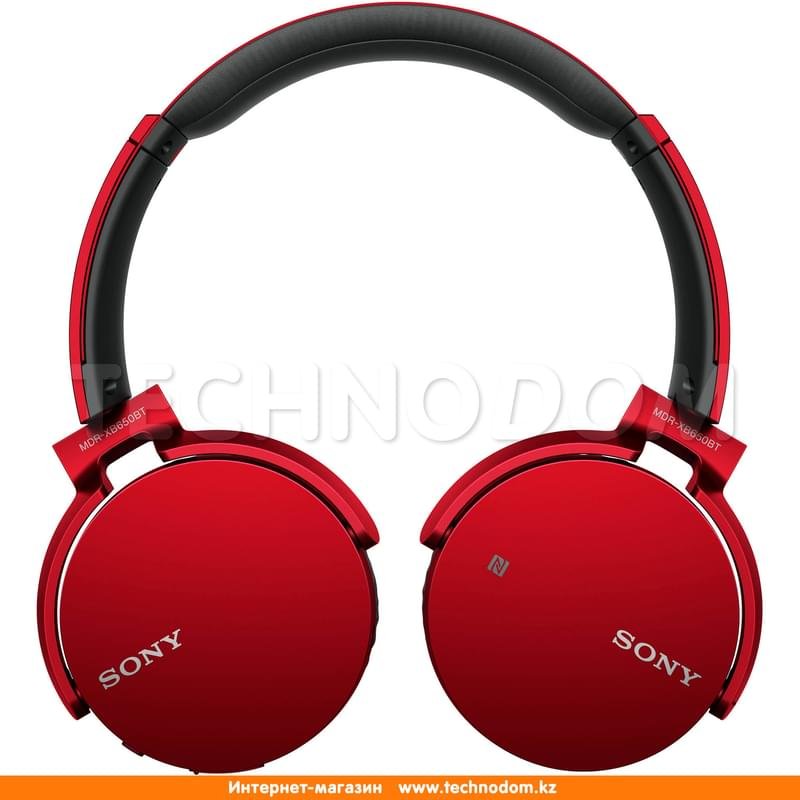 Наушники Накладные Sony Bluetooth MDR-XB650BT, Red - фото #1