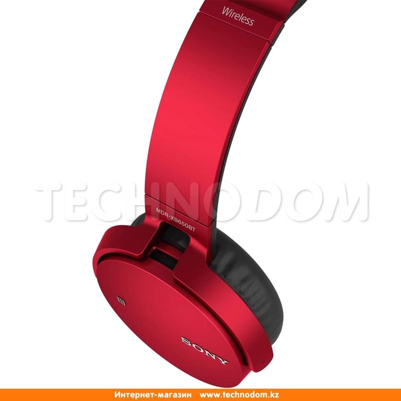 Наушники Накладные Sony Bluetooth MDR-XB650BT, Red - фото #4