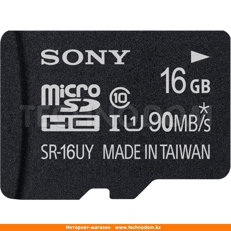 Карта памяти MicroSD 16GB Sony UHS-I 90MB/s, Class 10 + SD Adapter (SR16UY3A) - фото #0