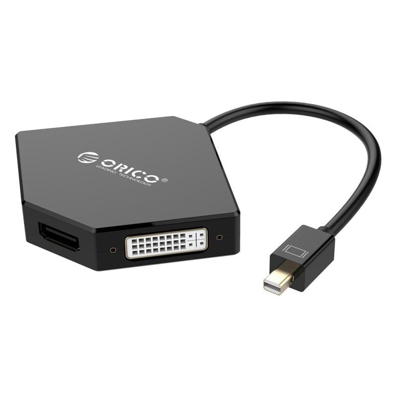 Адаптер ORICO Mini DisplayPort to HDMI+DVI+VGA, Black (DMP-HDV3-BK) - фото #0