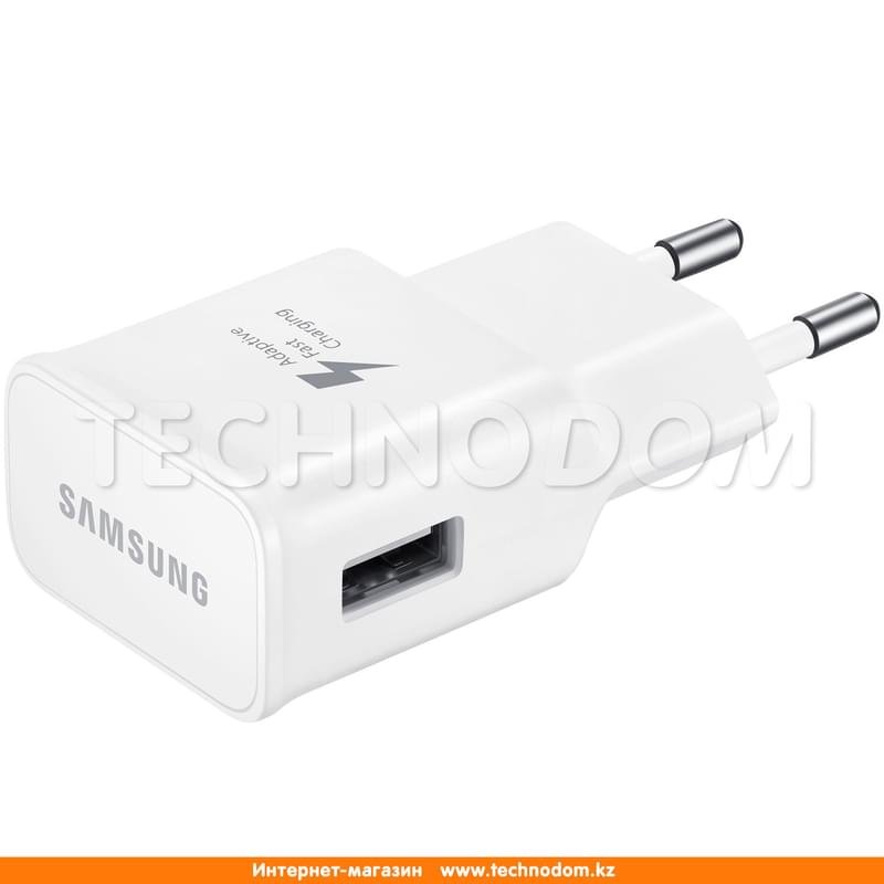 Сетевое зарядное устройство 1*USB, 2A + каб. microUSB, Samsung, Fast Charge, Белый (EP-TA20EWEUGRU) - фото #2