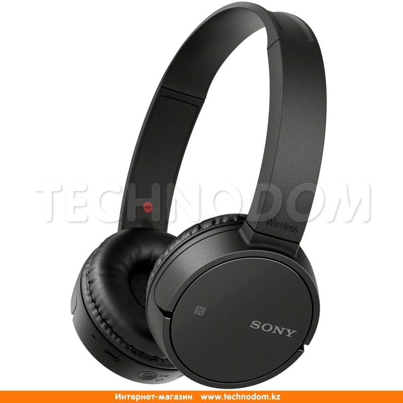 Наушники Накладные Sony Bluetooth MDR-ZX220BT, Black - фото #0