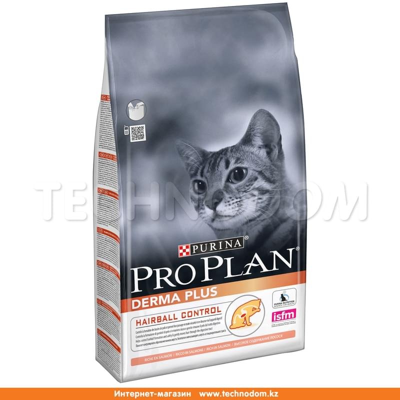 Сухой корм Pro Plan Derma plus для кошек с чувствительной кожей, с лососем 1,5 кг - фото #0