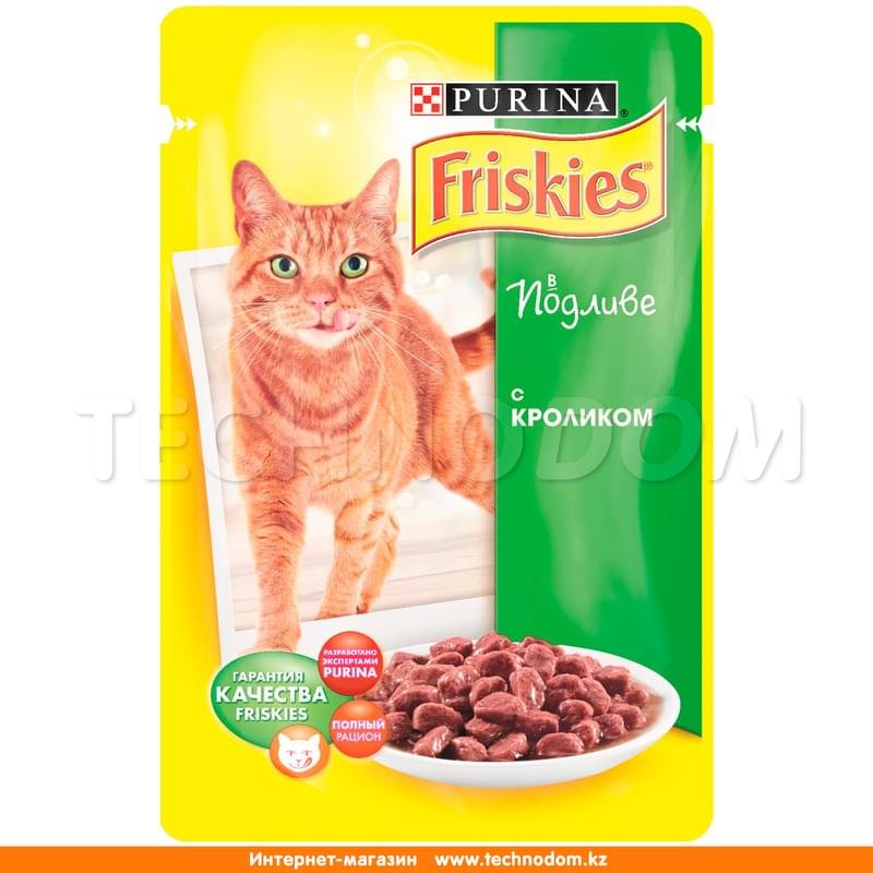 Влажный корм Friskies для кошек, с кроликом в подливе 100 г - фото #0